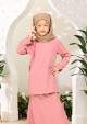 Kurung Cik Butang Kids - Pink