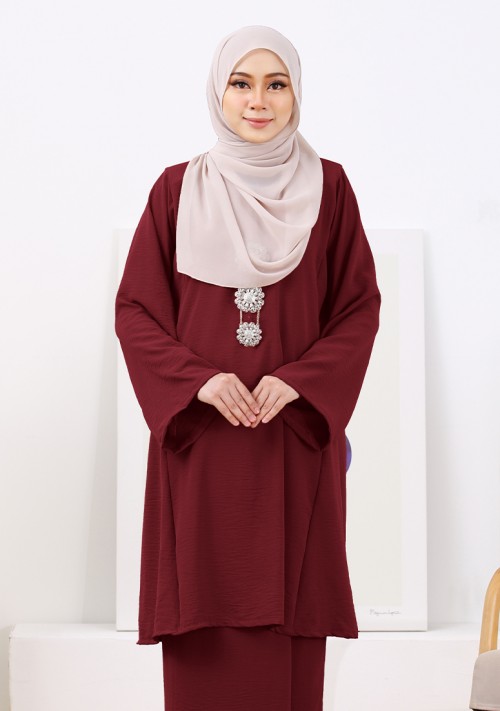 Kurung Nur Zaleha - Plum