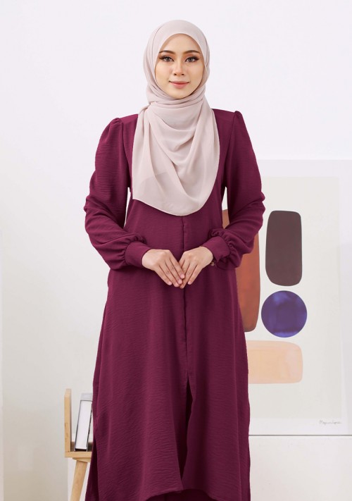 Suit Nur Zakiya - Plum