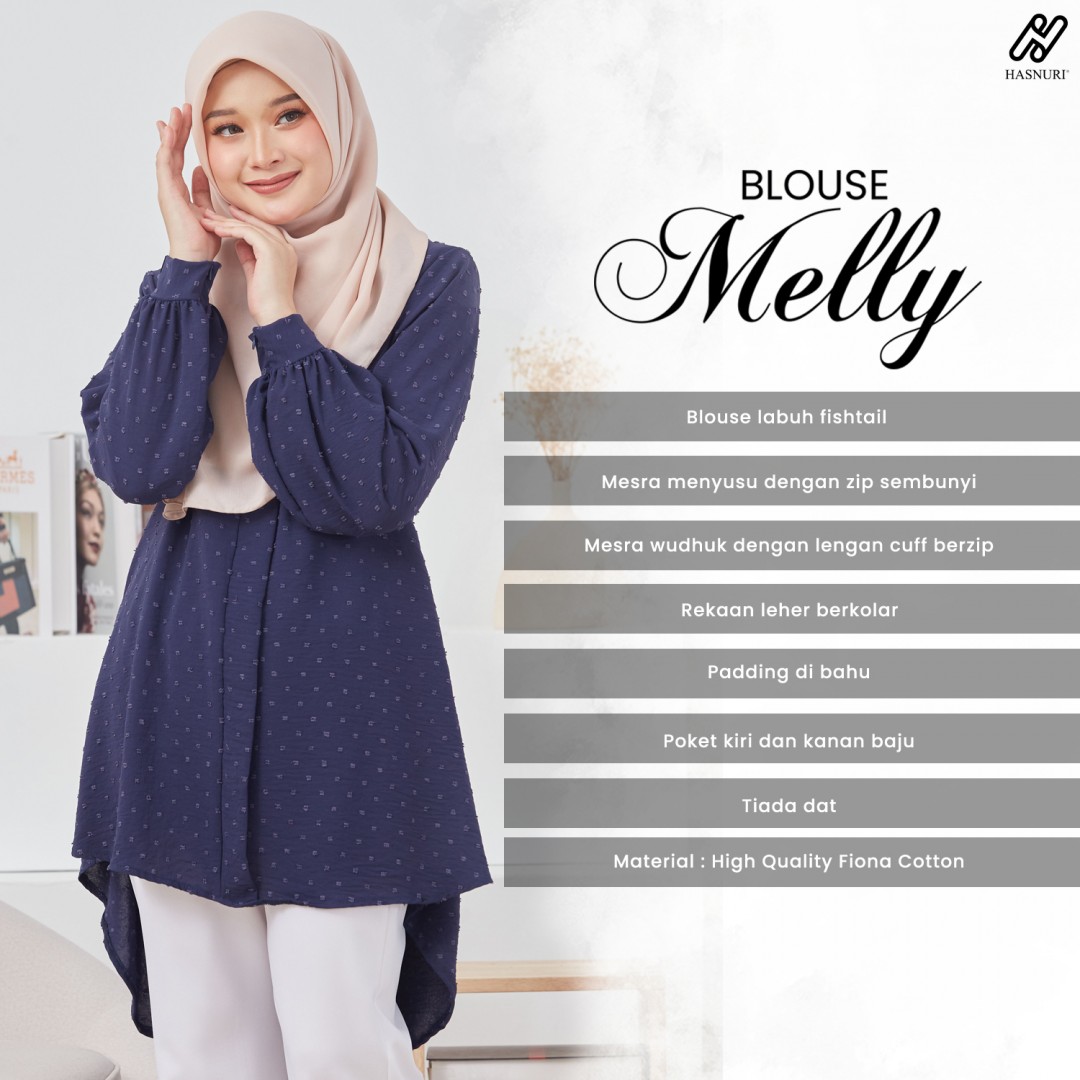 Blouse Melly - Navy Blue