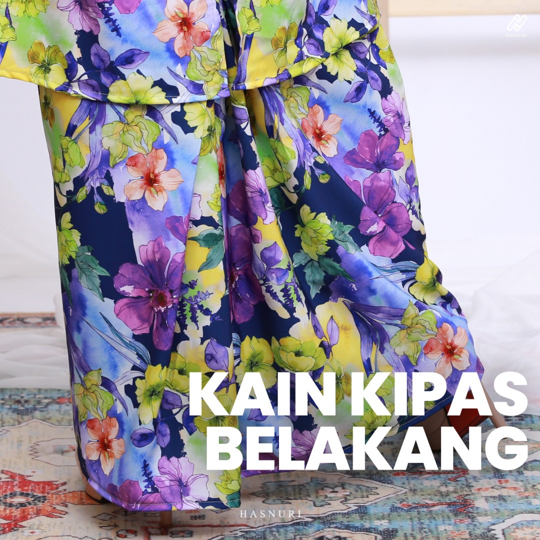 Kurung Aida - Black Orange