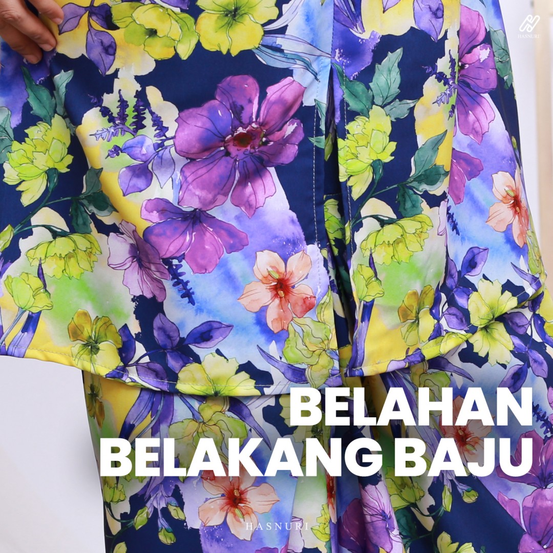 Kurung Aida - Black Orange