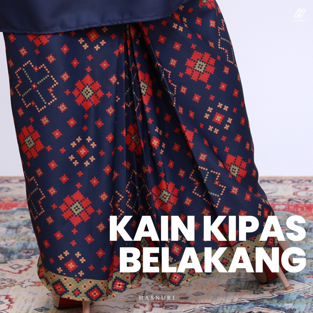 Kurung Amna - Navy Blue
