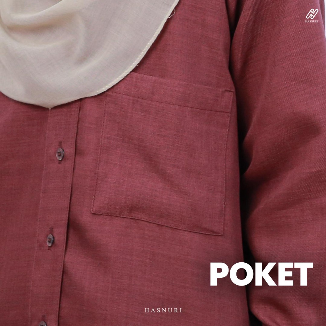 Kurung Nuhaa - Deep Maroon