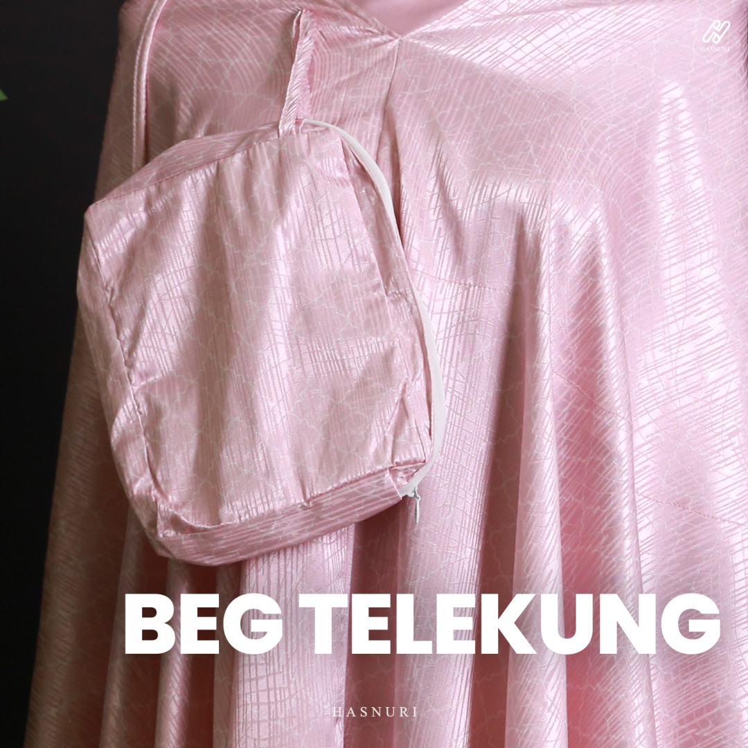 Telekung Nufa - Baby Blue