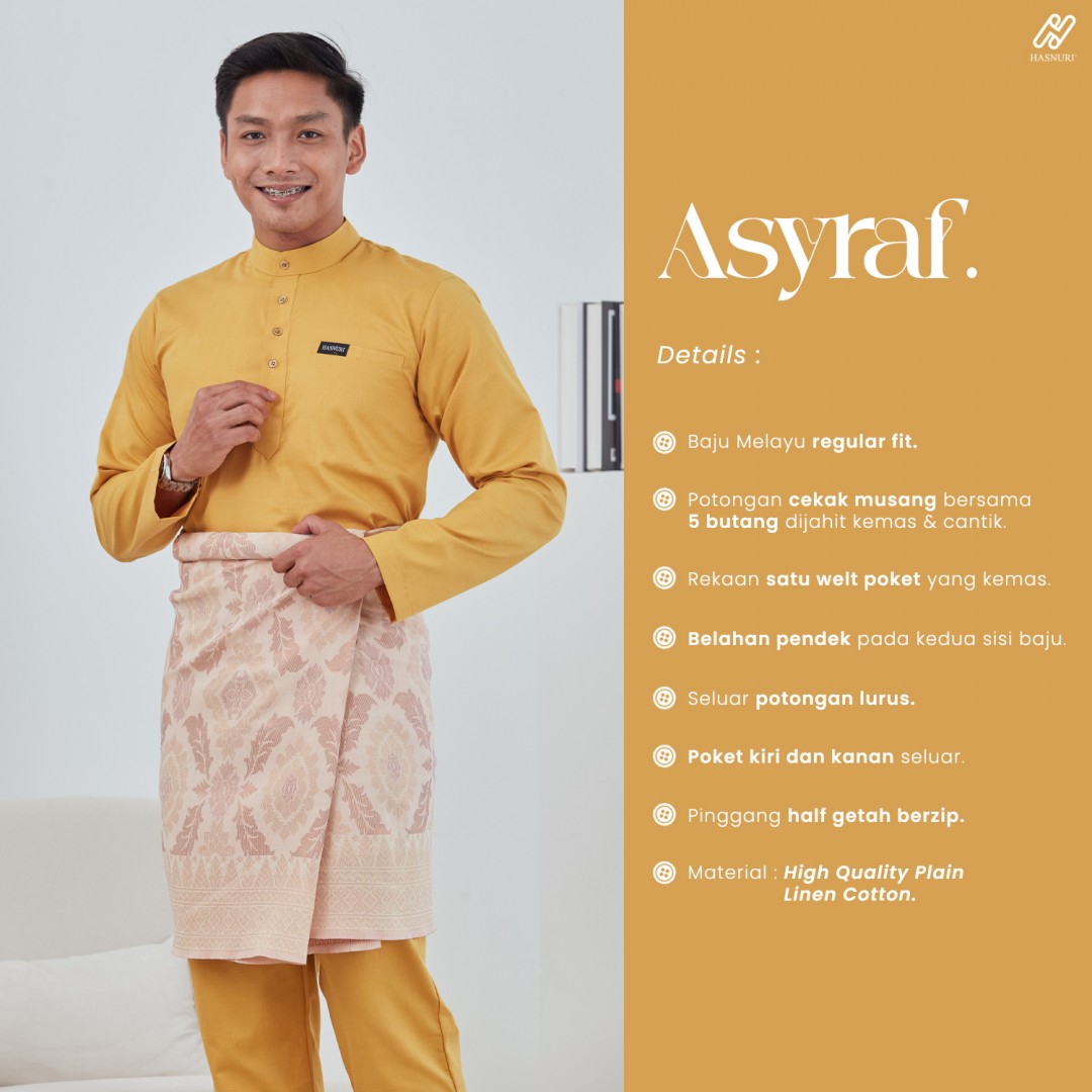 Baju Melayu Asyraf - Mint Green
