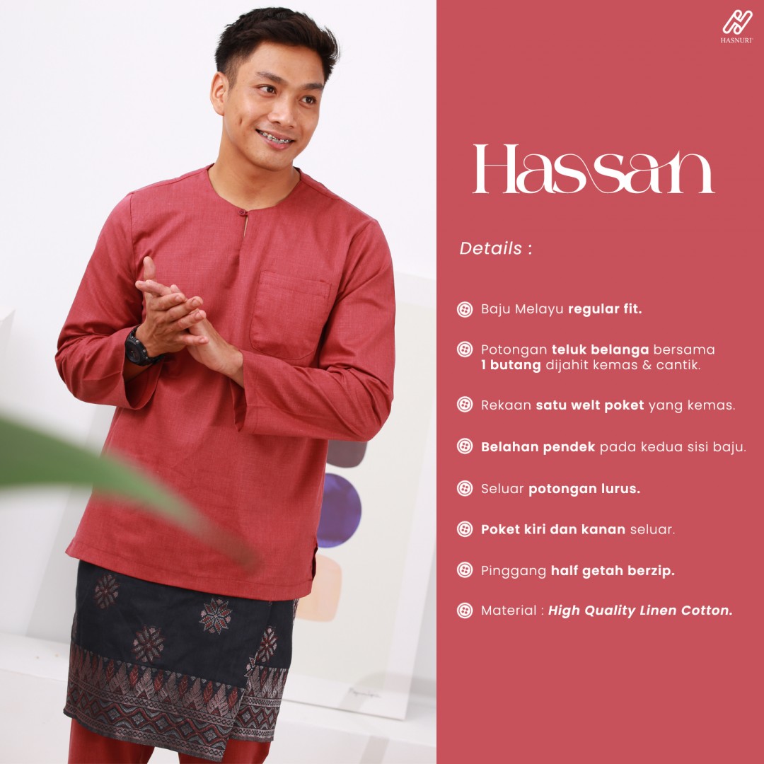 Baju Melayu Hassan - Mint Green