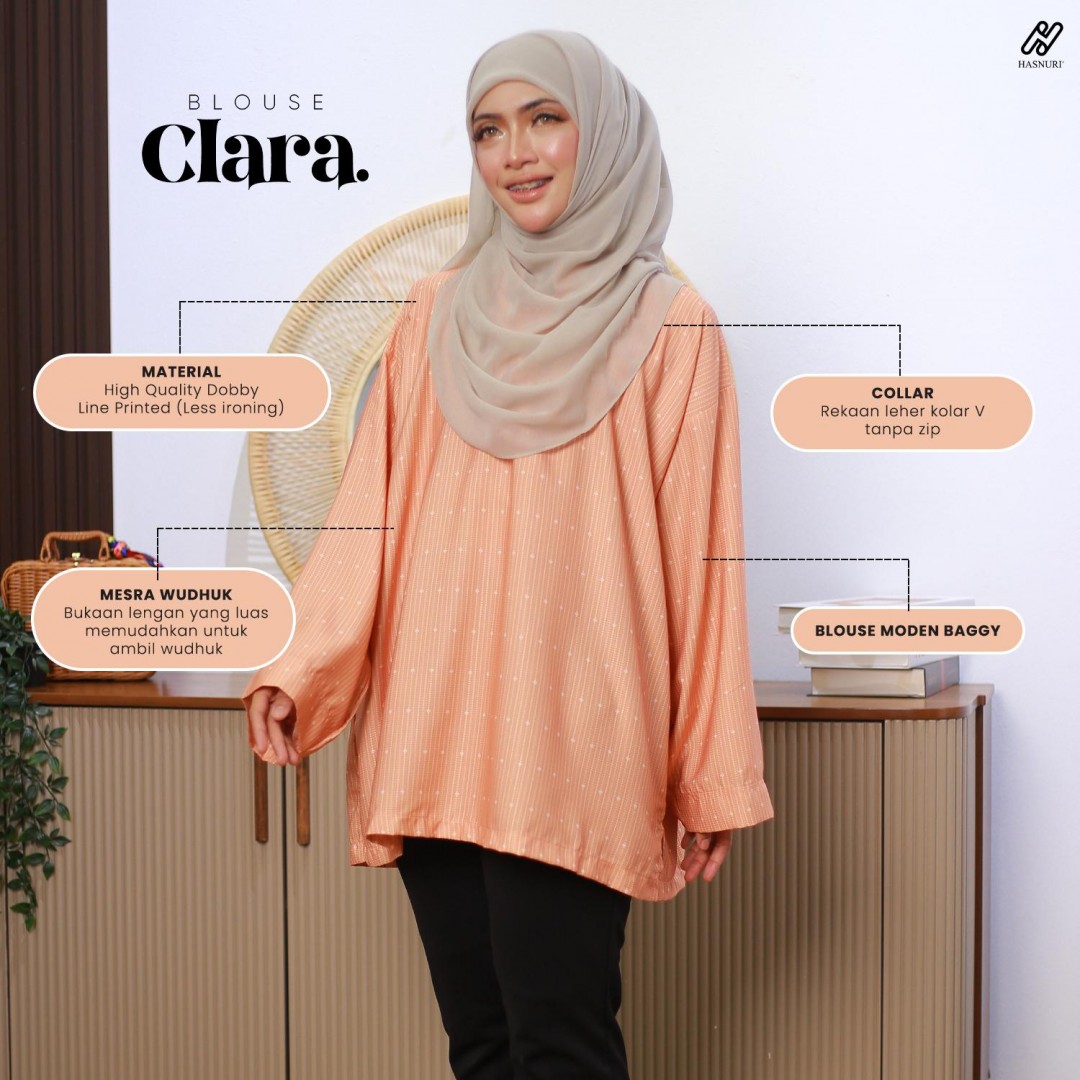 Blouse Clara - Salmon