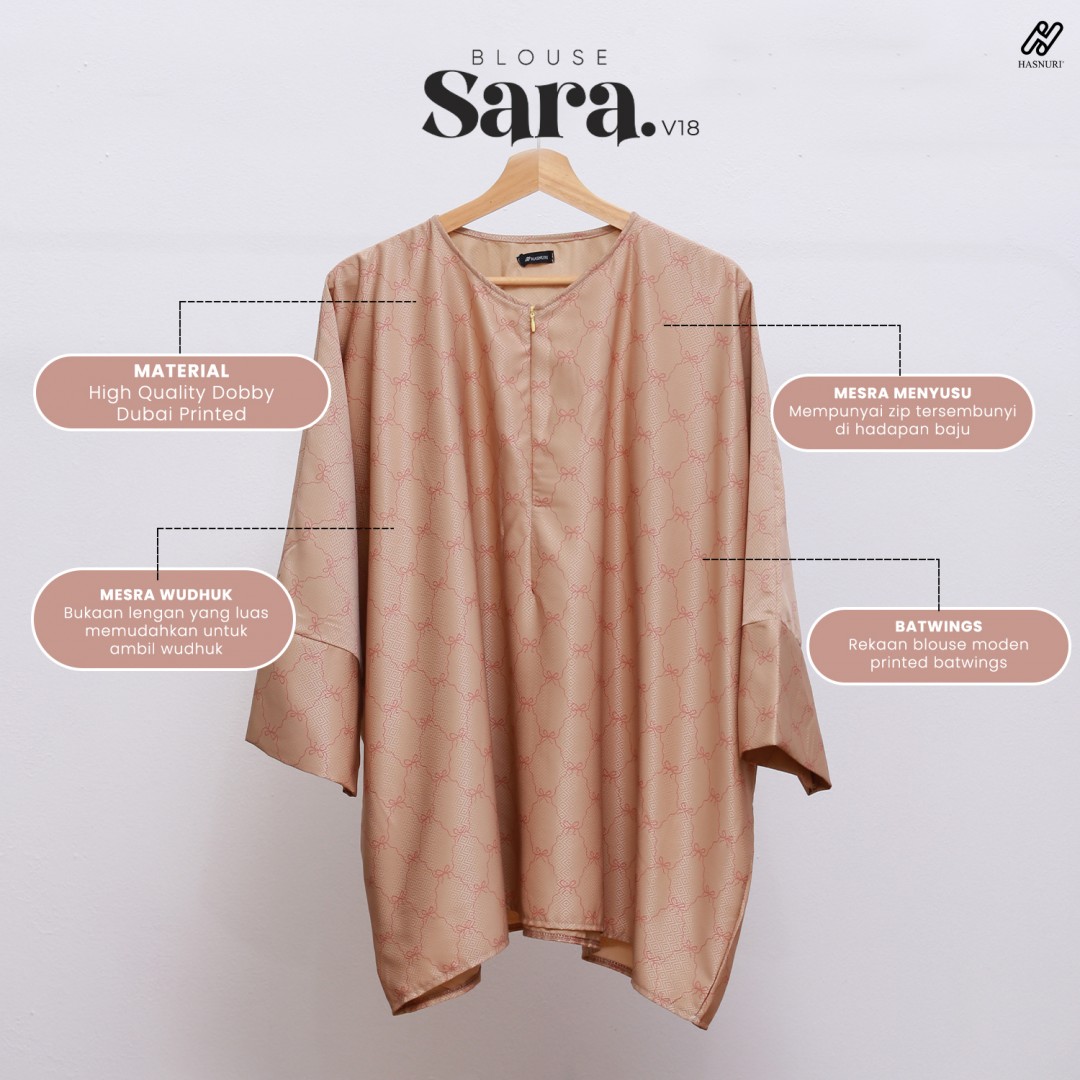 Blouse Sara V18 - Nude Peach