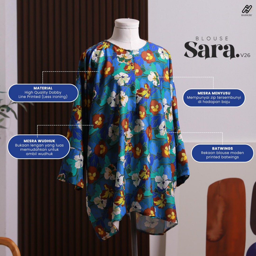 Blouse Sara V26 - Vivid Purple