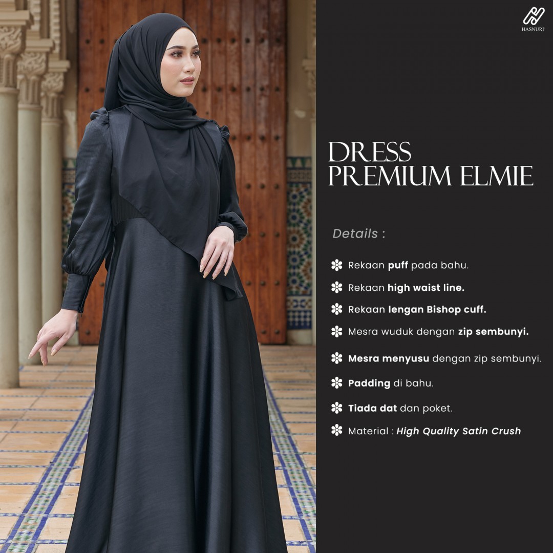 Dress Premium Elmie - Black