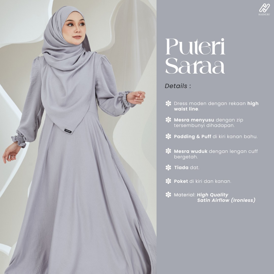 Dress Puteri Saraa - Black