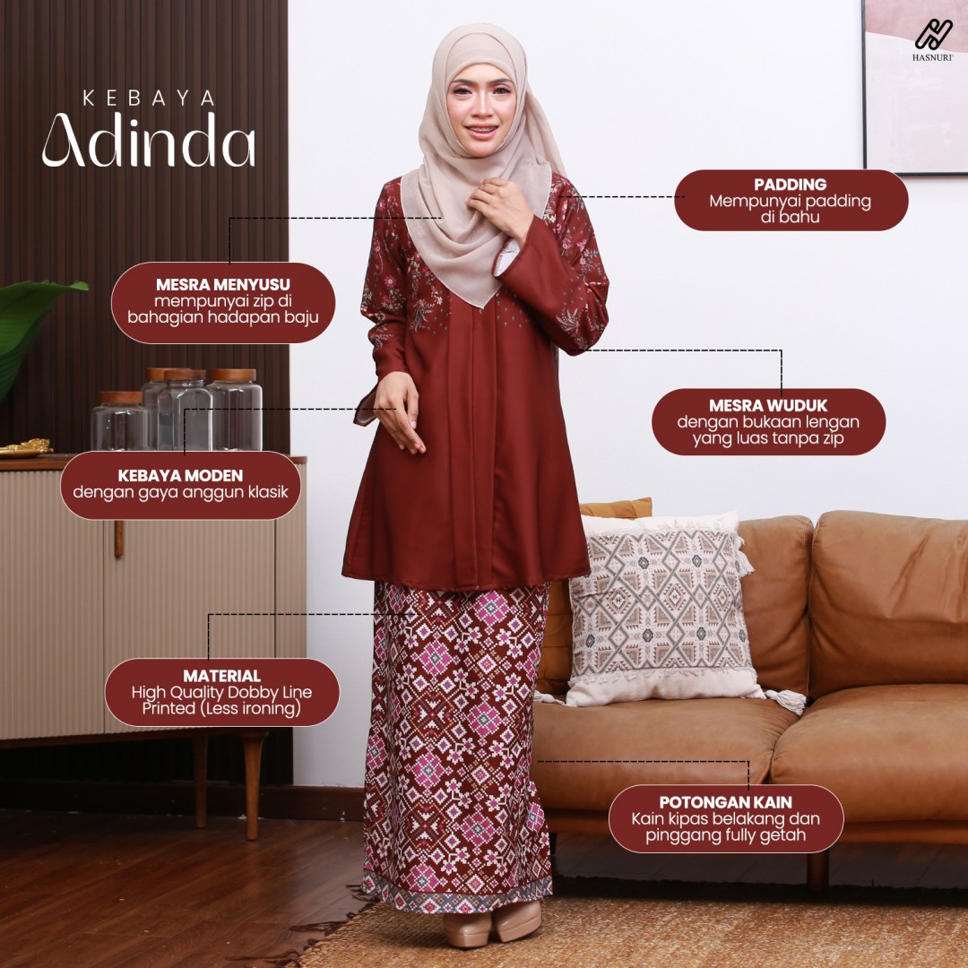 Kebaya Adinda - RIch Brown