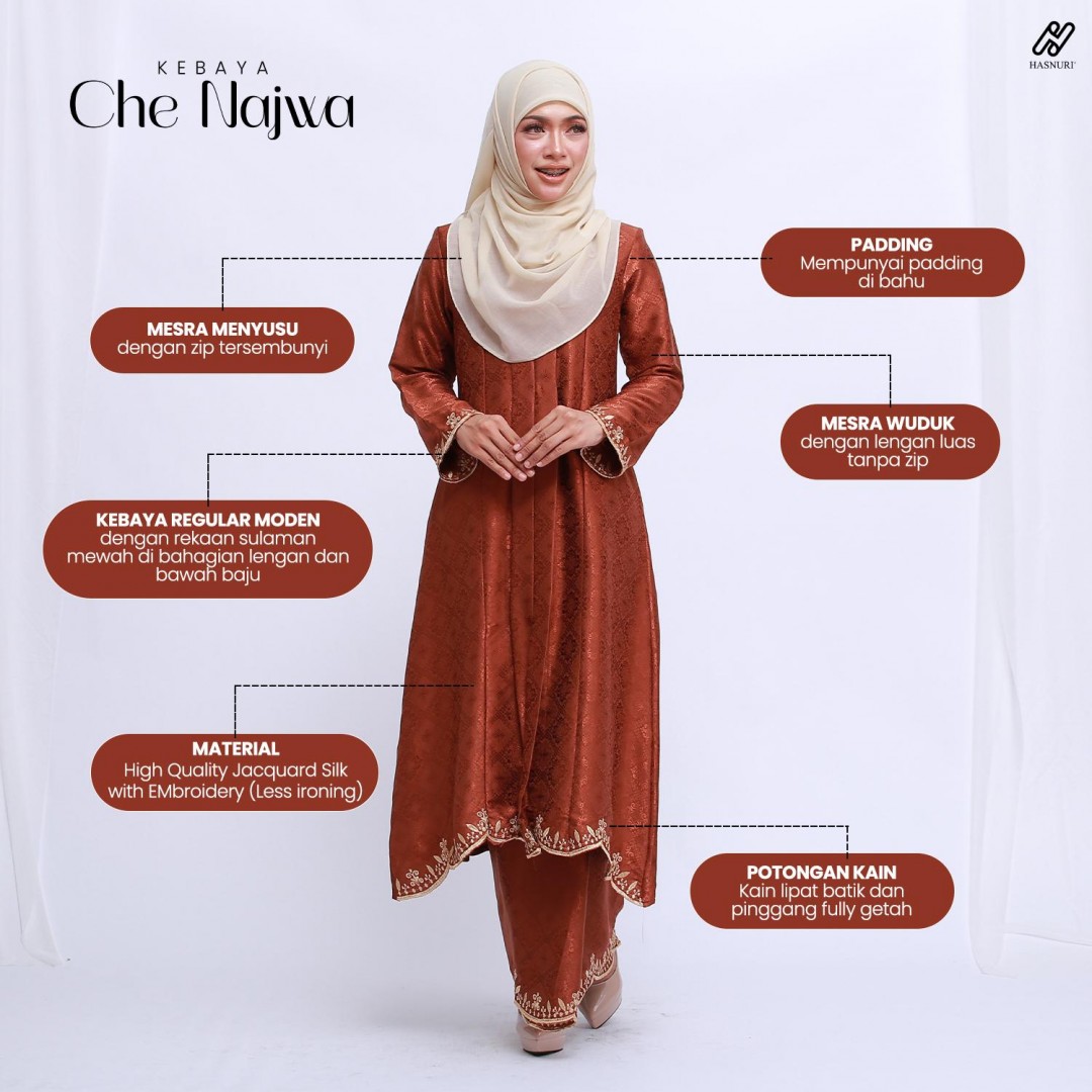 Kebaya Che Najwa - Lime Green