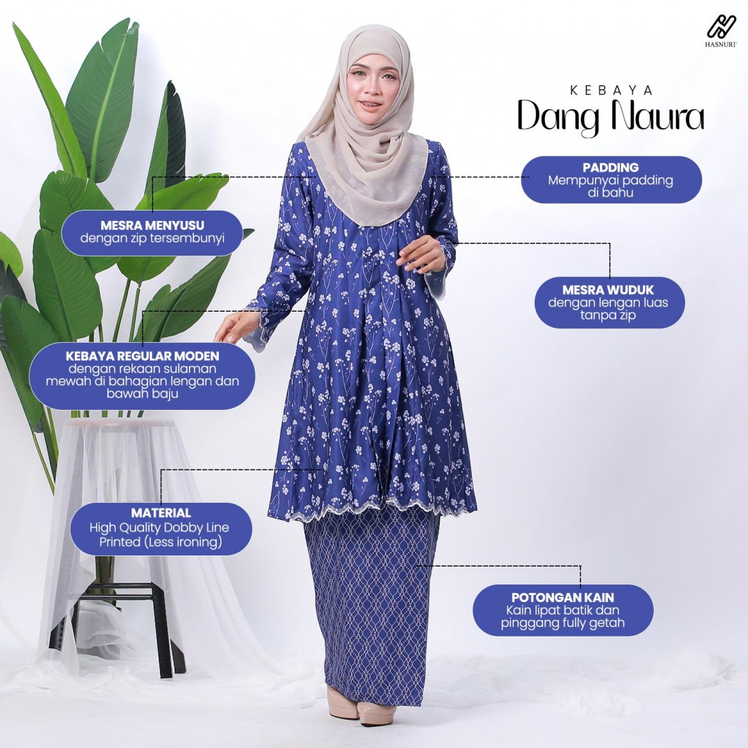 Kebaya Dang Naura - Maroon