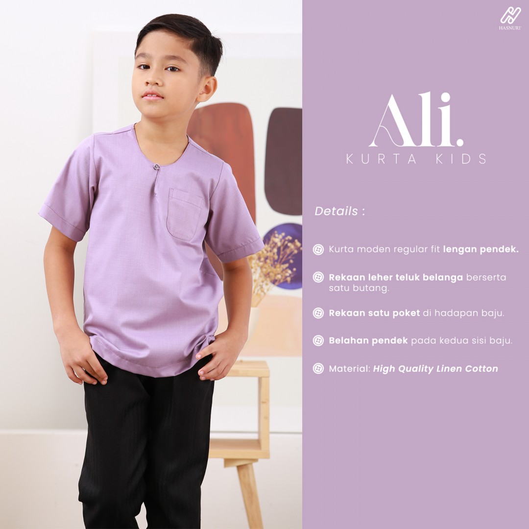 Kurta Ali Kids - Salmon