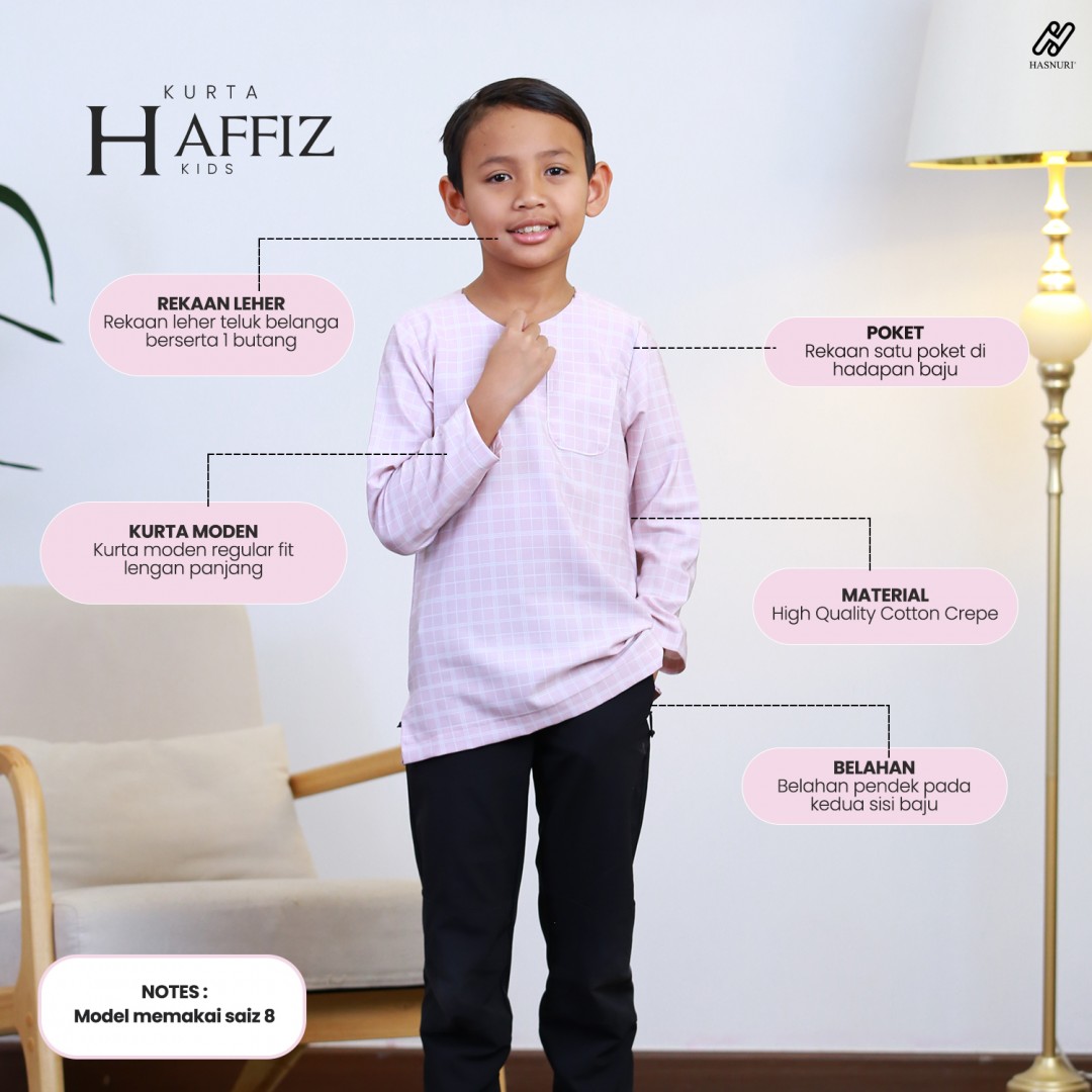 Kurta Haffiz Kids - Dark Grey