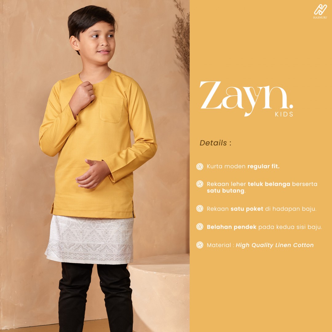 Kurta Zayn Kids - Black