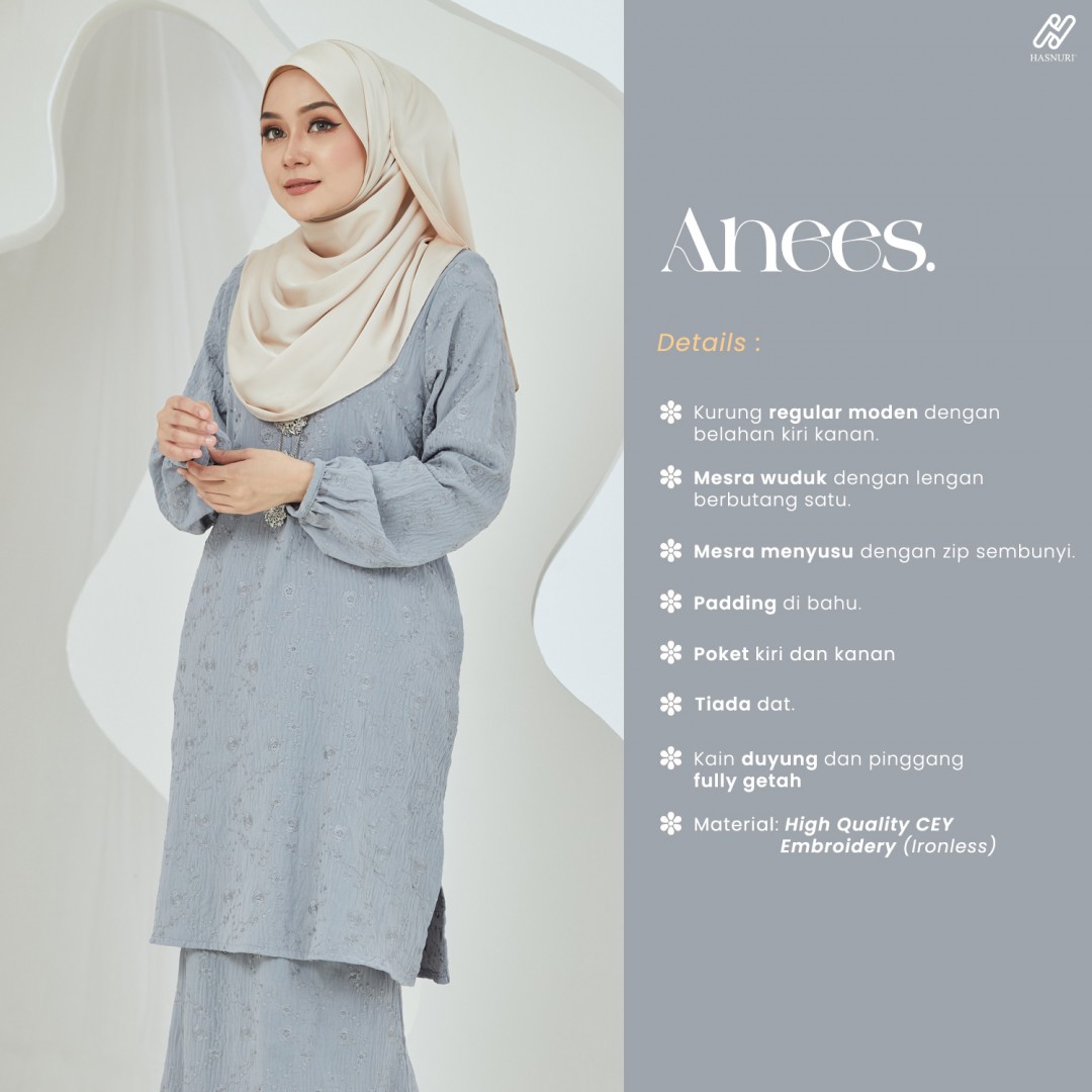 Kurung Anees - Matcha Green