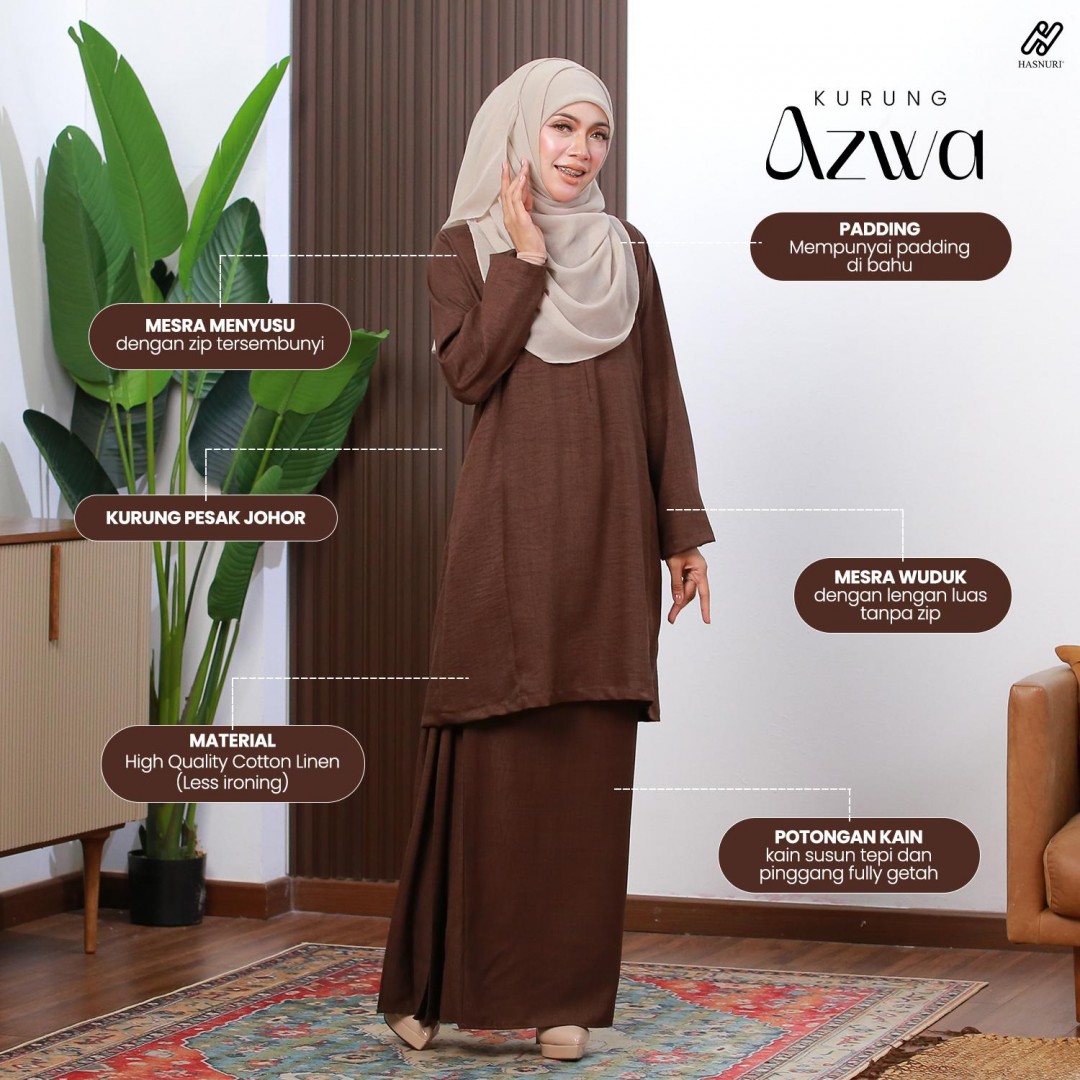 Kurung Azwa - Emerald Green