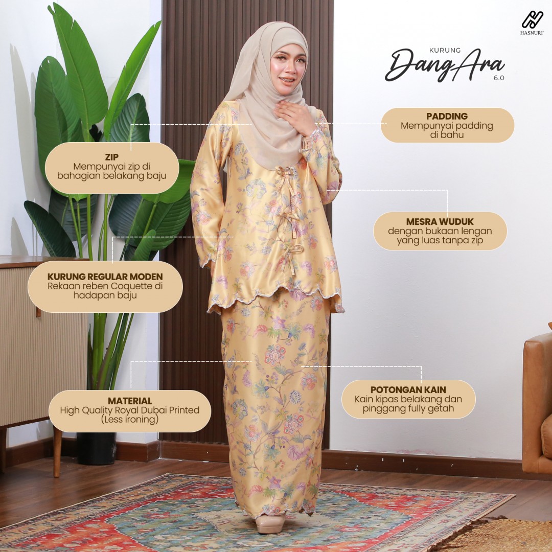 Kurung Dang Ara 6.0 - Yellow