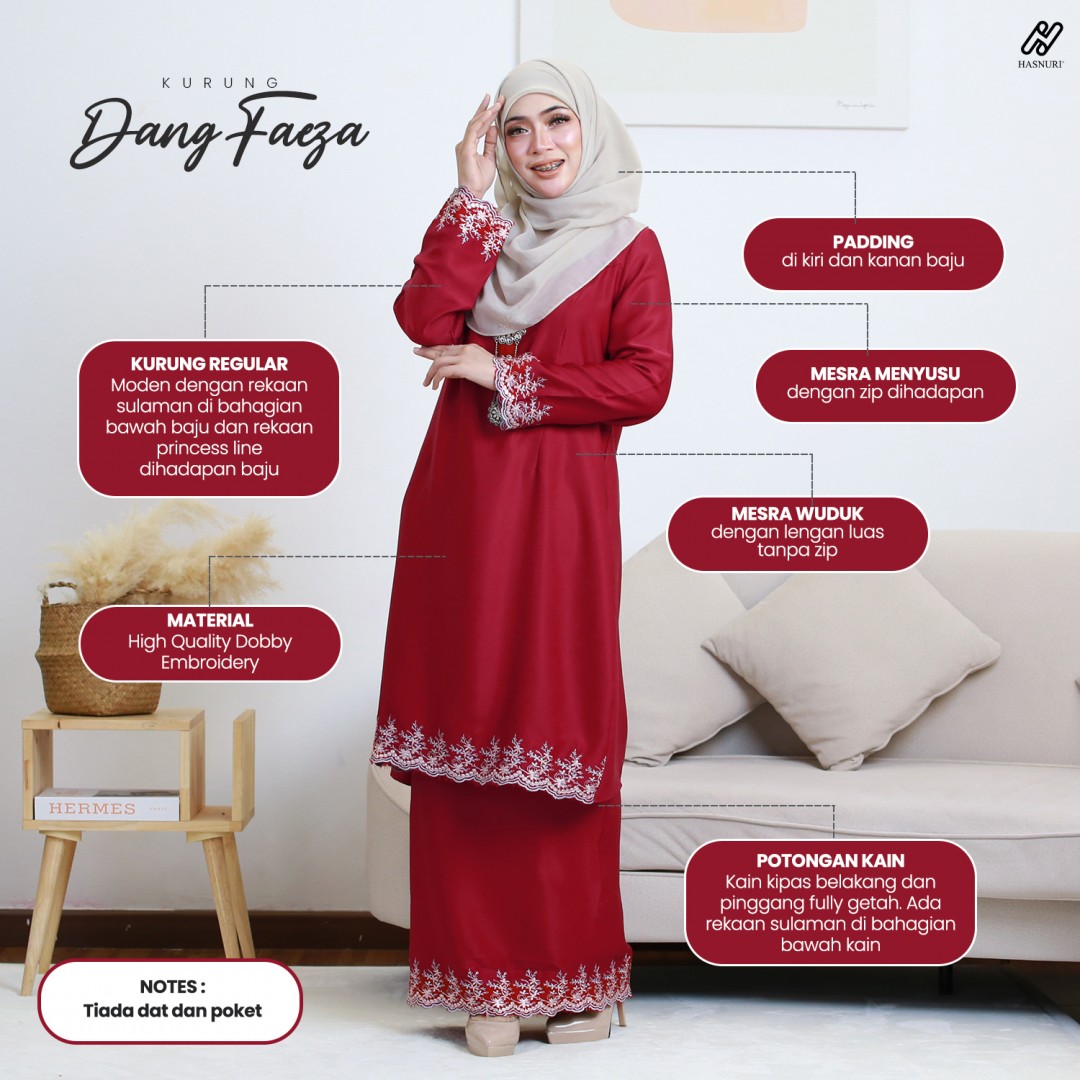 Kurung Dang Faeza - Vanilla