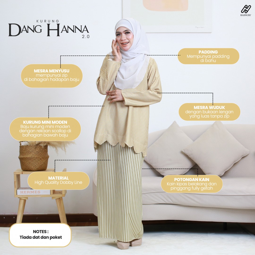 Kurung Dang Hanna 2.0 - Blue