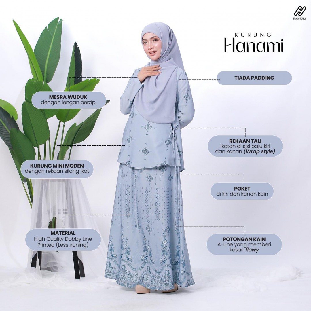 Kurung Hanami - Lilac Purple