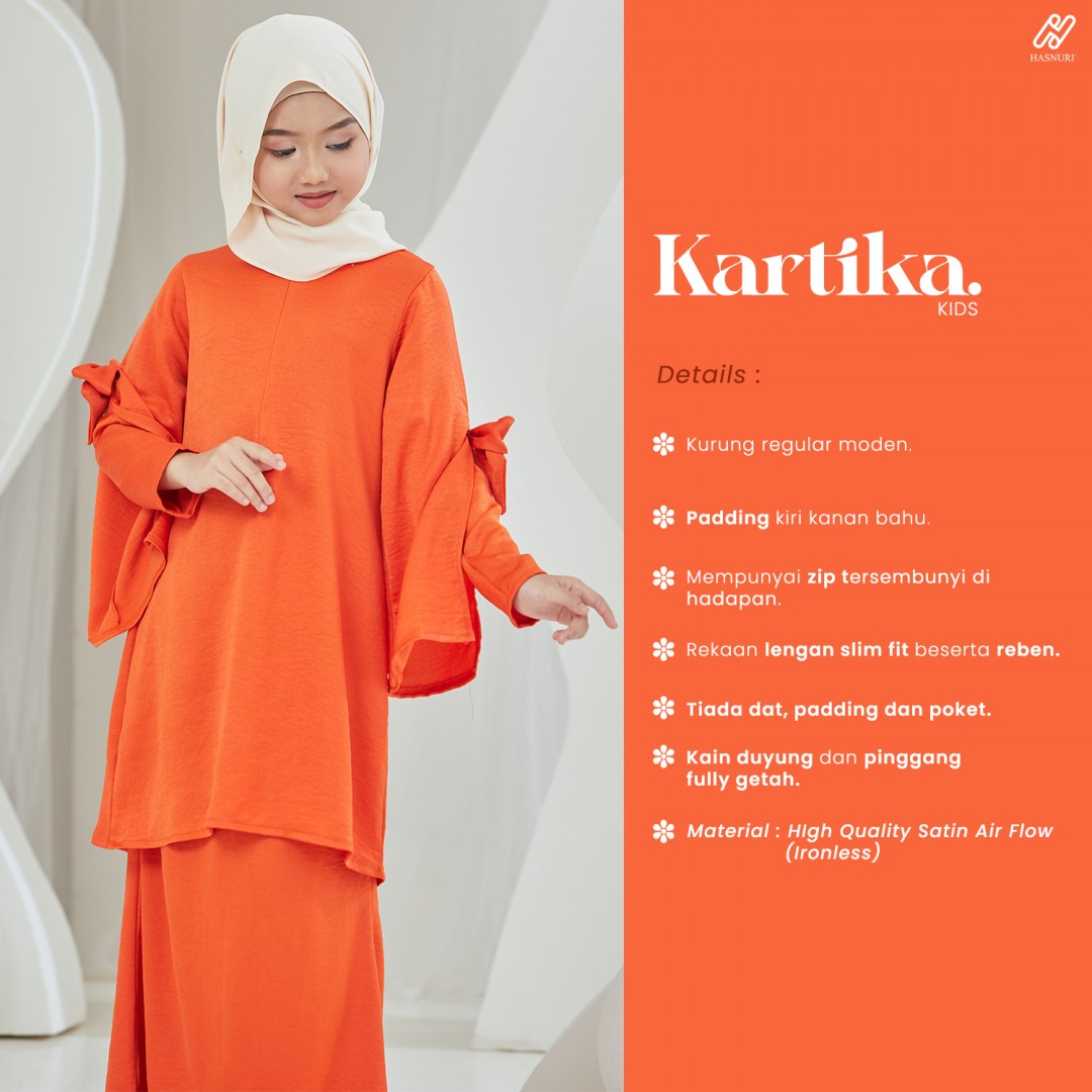 Kurung Kartika Kids - Soft Pink