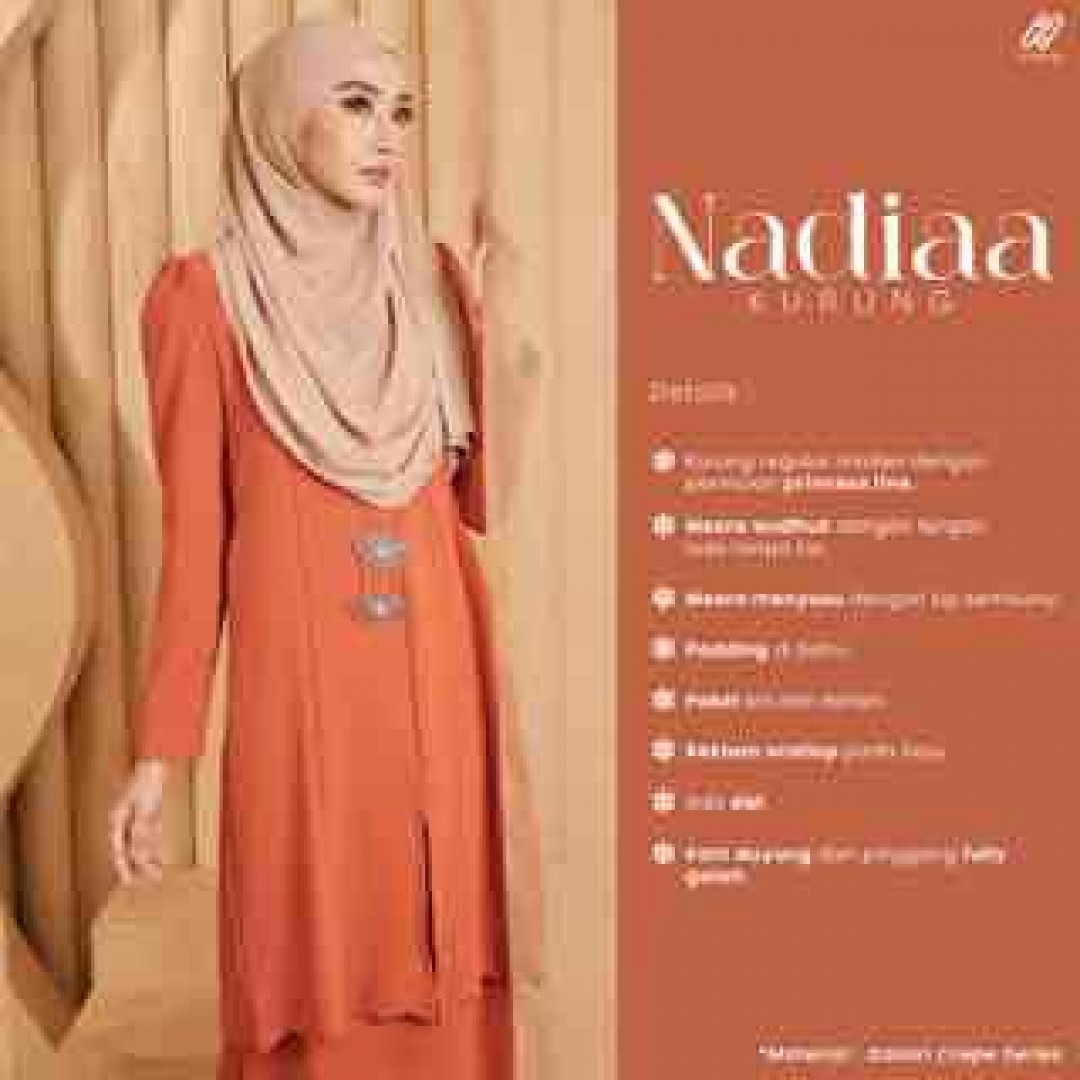 Kurung Nadiaa - Butter Orange