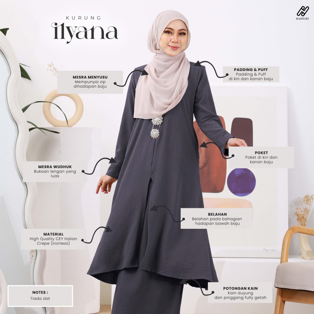 Kurung Ilyana - Light Coco