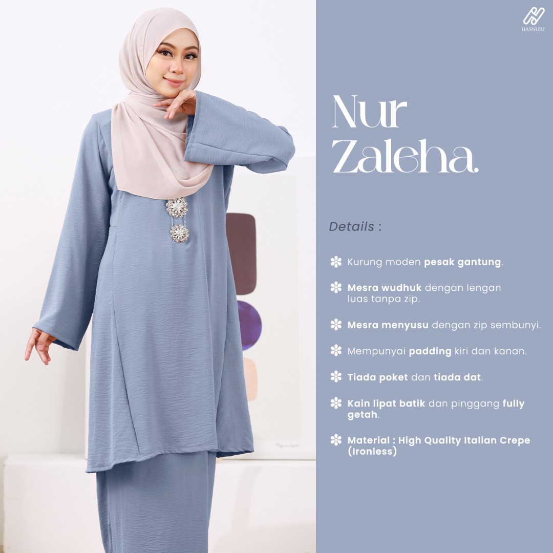 Kurung Nur Zaleha - Dark Purple