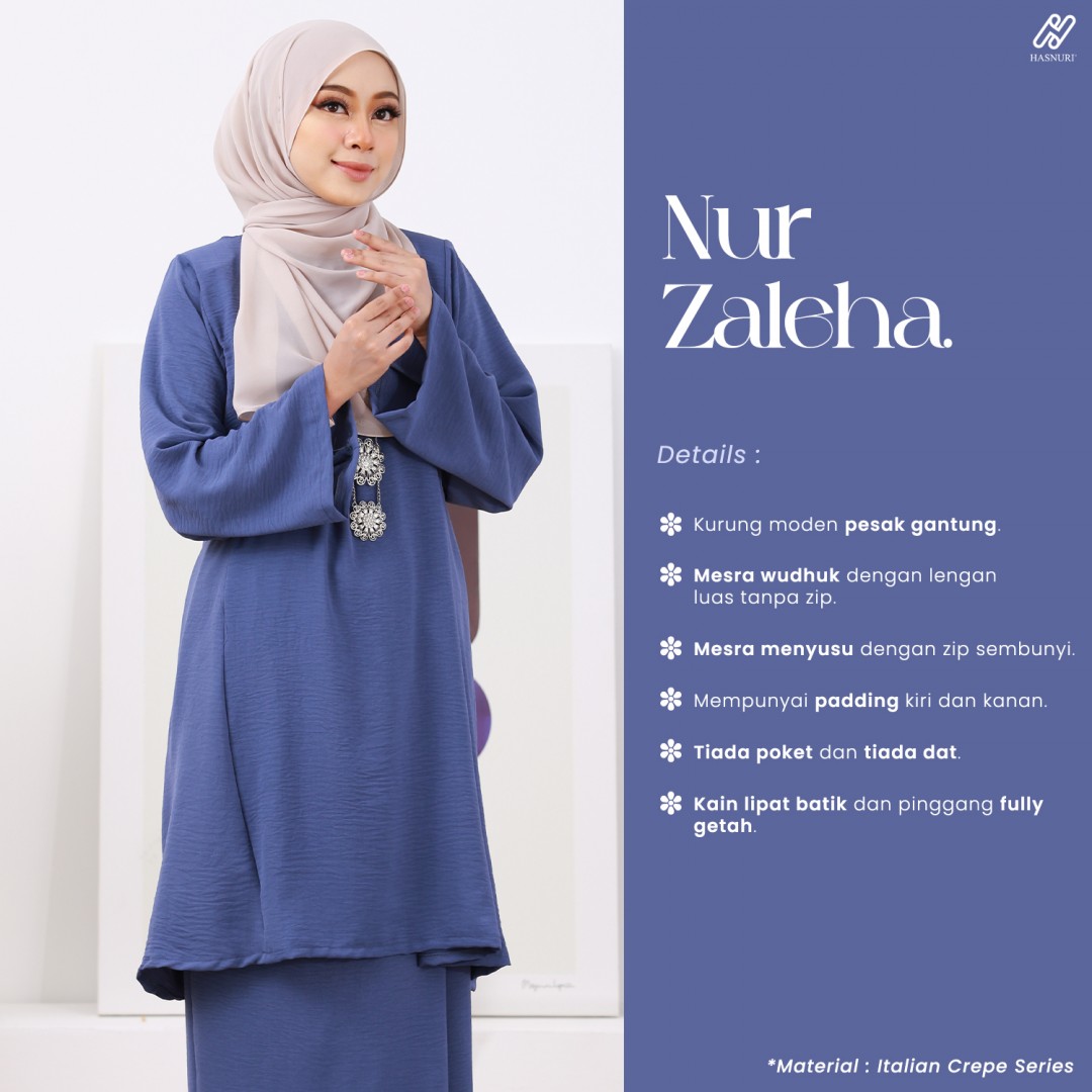 Kurung Nur Zaleha - Brick Red