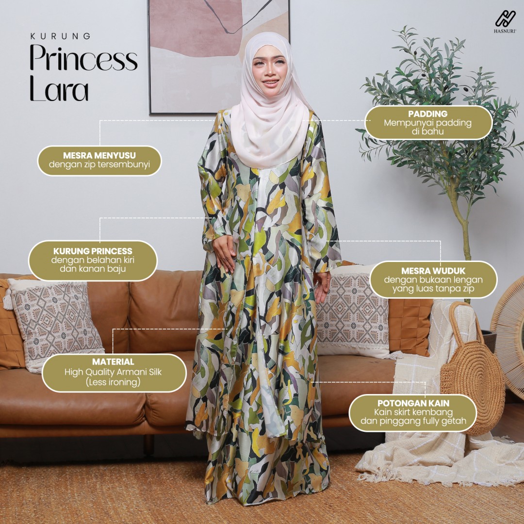 Kurung Princess Lara - Red