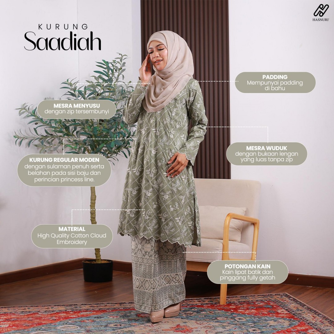 Kurung Saadiah - Dusty Purple