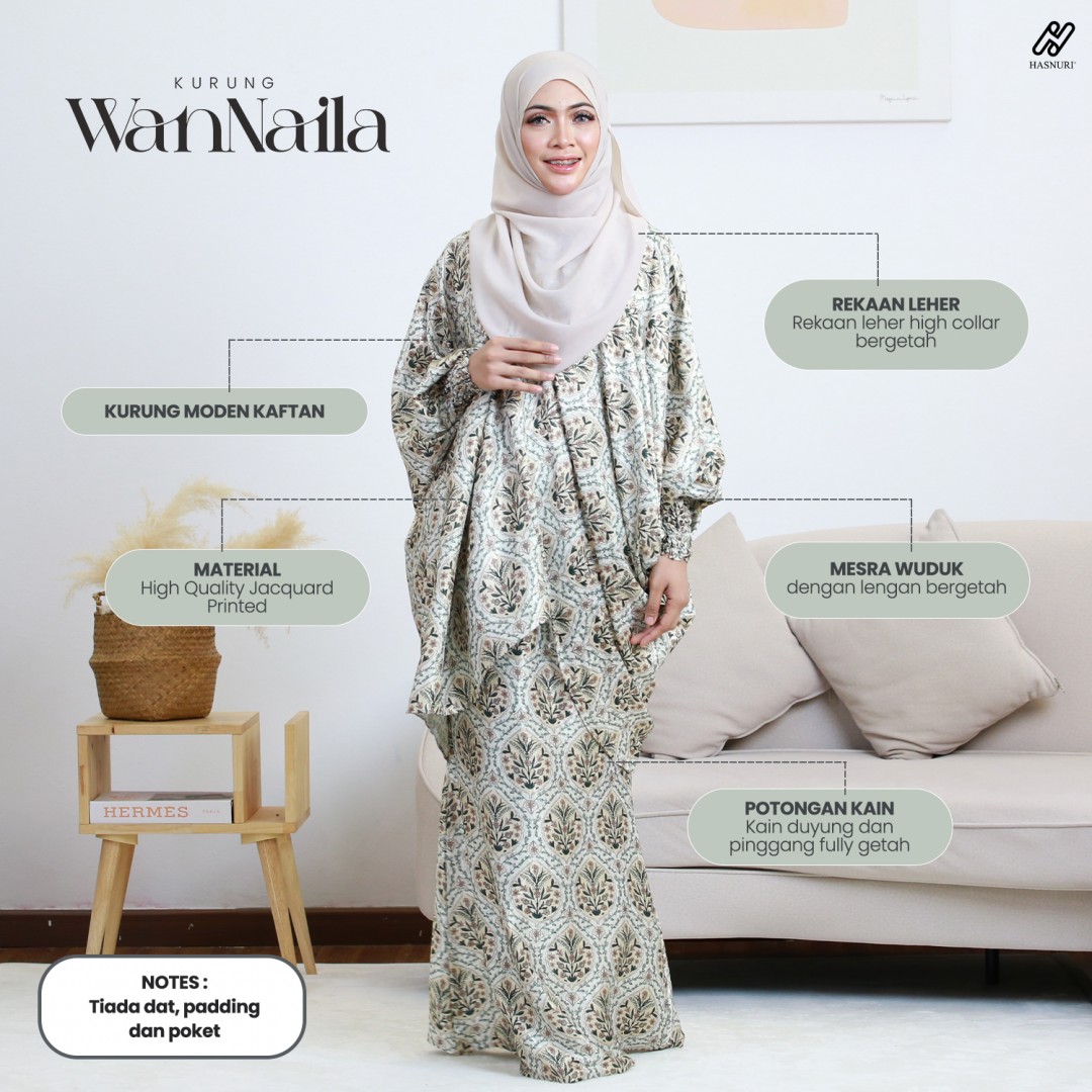 Kurung Wan Naila - Red