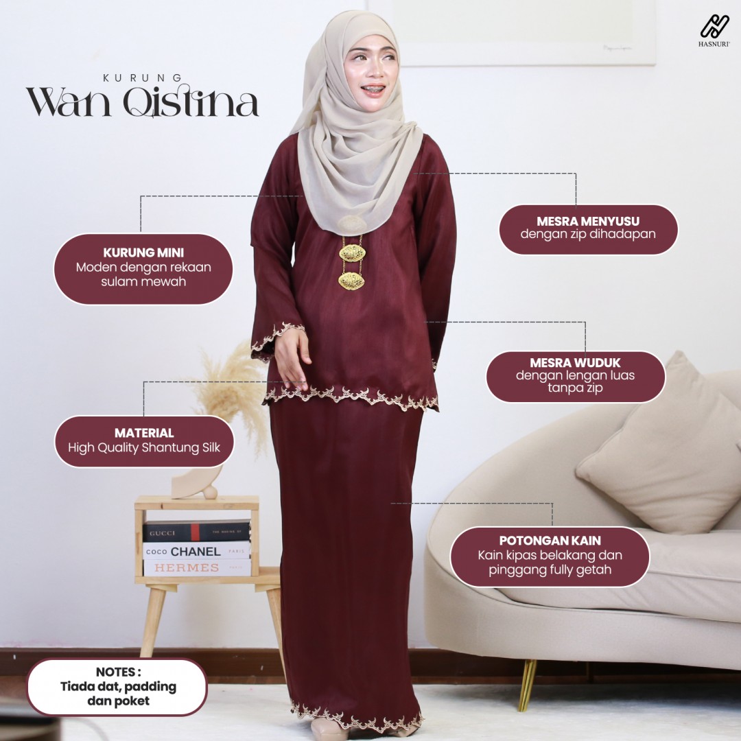 Kurung Wan Qistina - Yellow Mustard