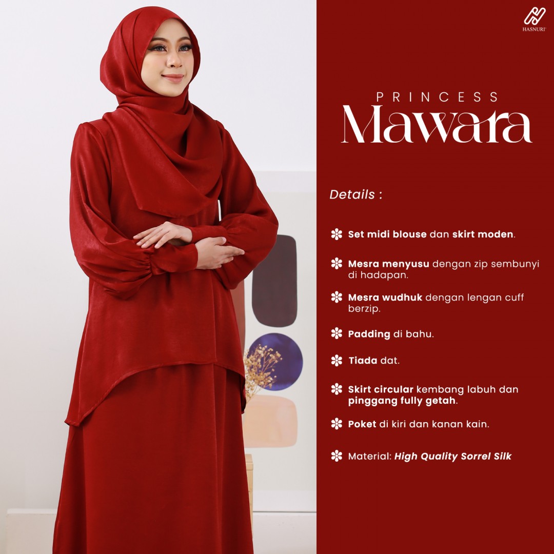 Princess Mawara - Maroon