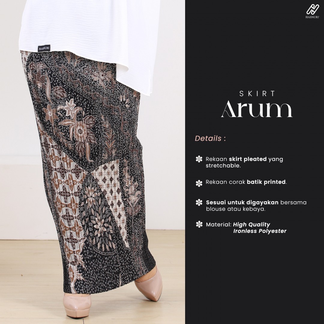 Skirt Arum - Batik Orange