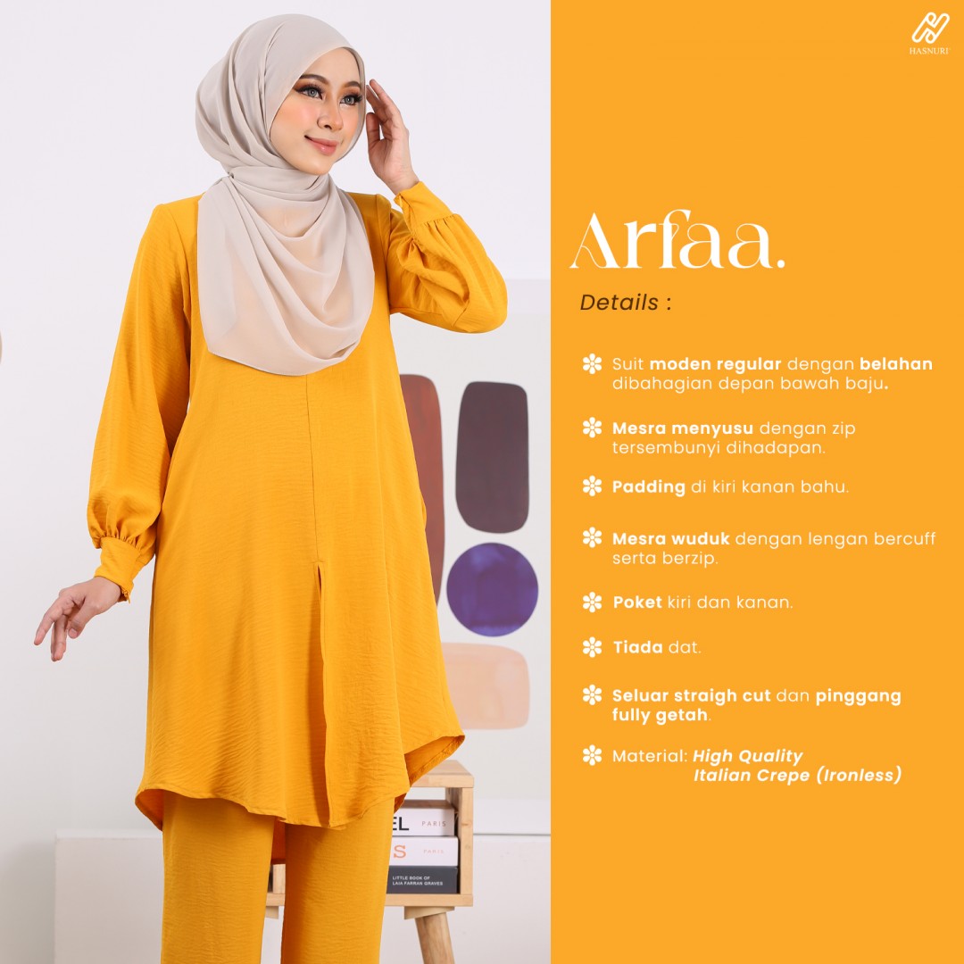 Suit Arfaa - Moss Yellow