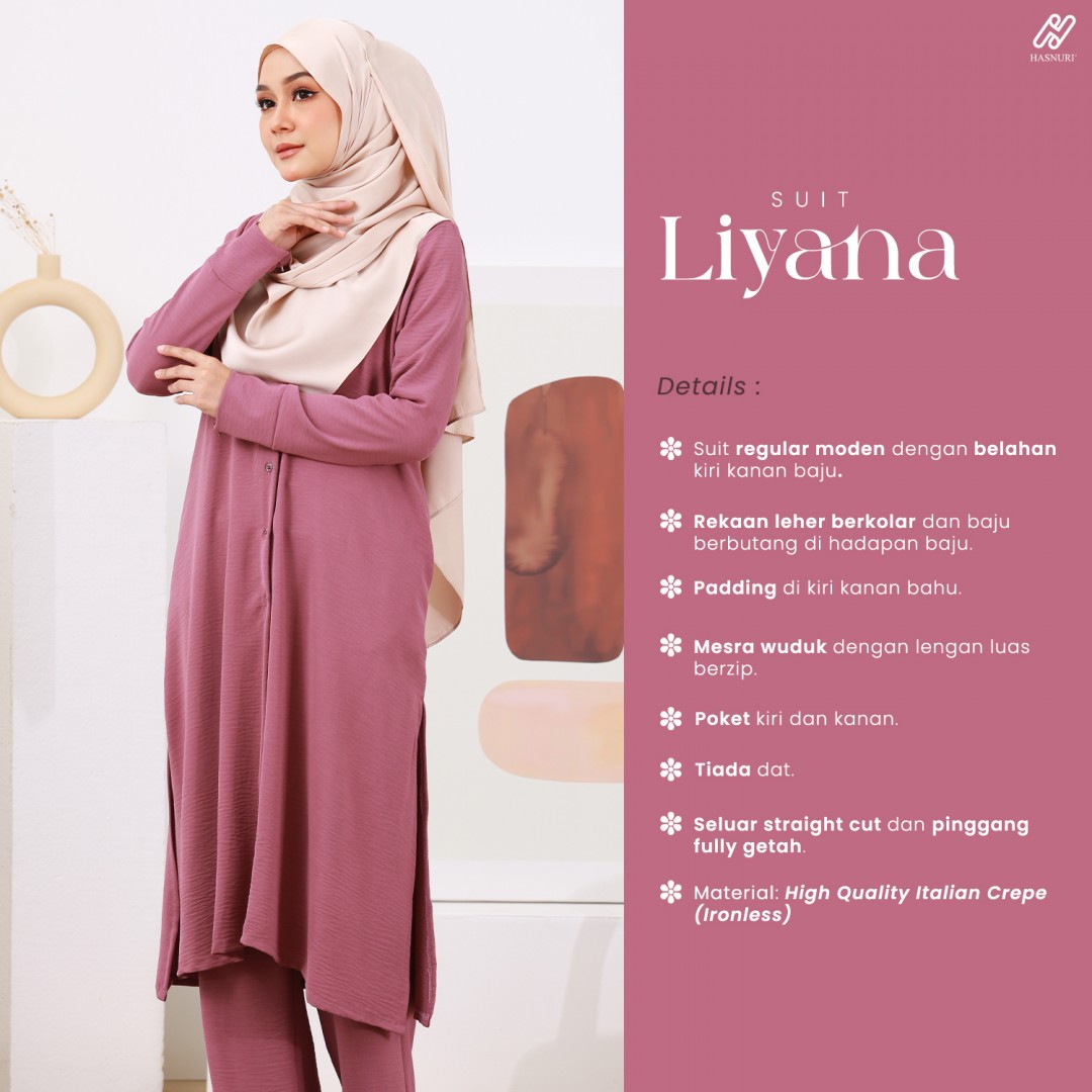 Suit Liyana - Navy Blue