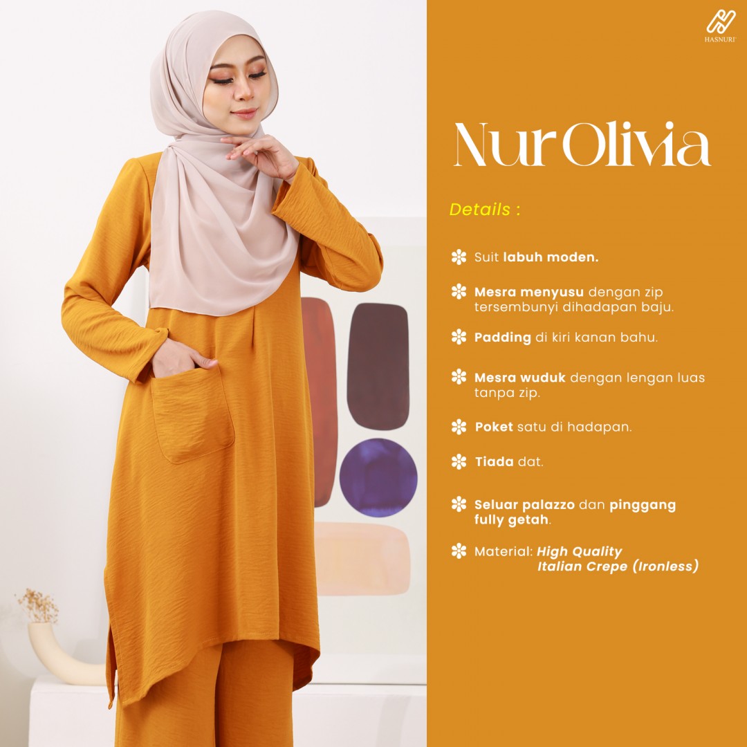 Suit Nur Olivia - Deep Peach