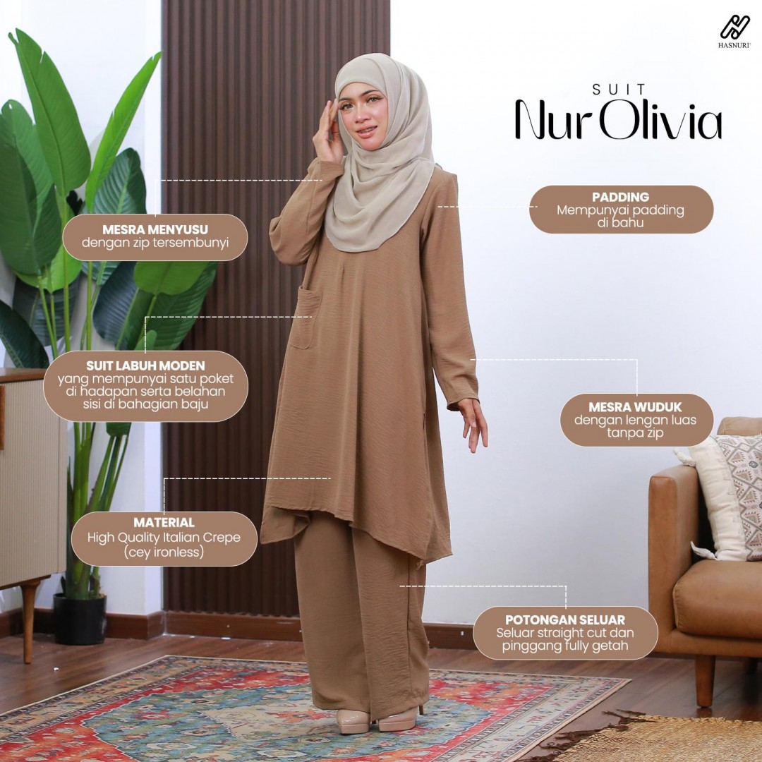 Suit Nur Olivia - Navy Blue
