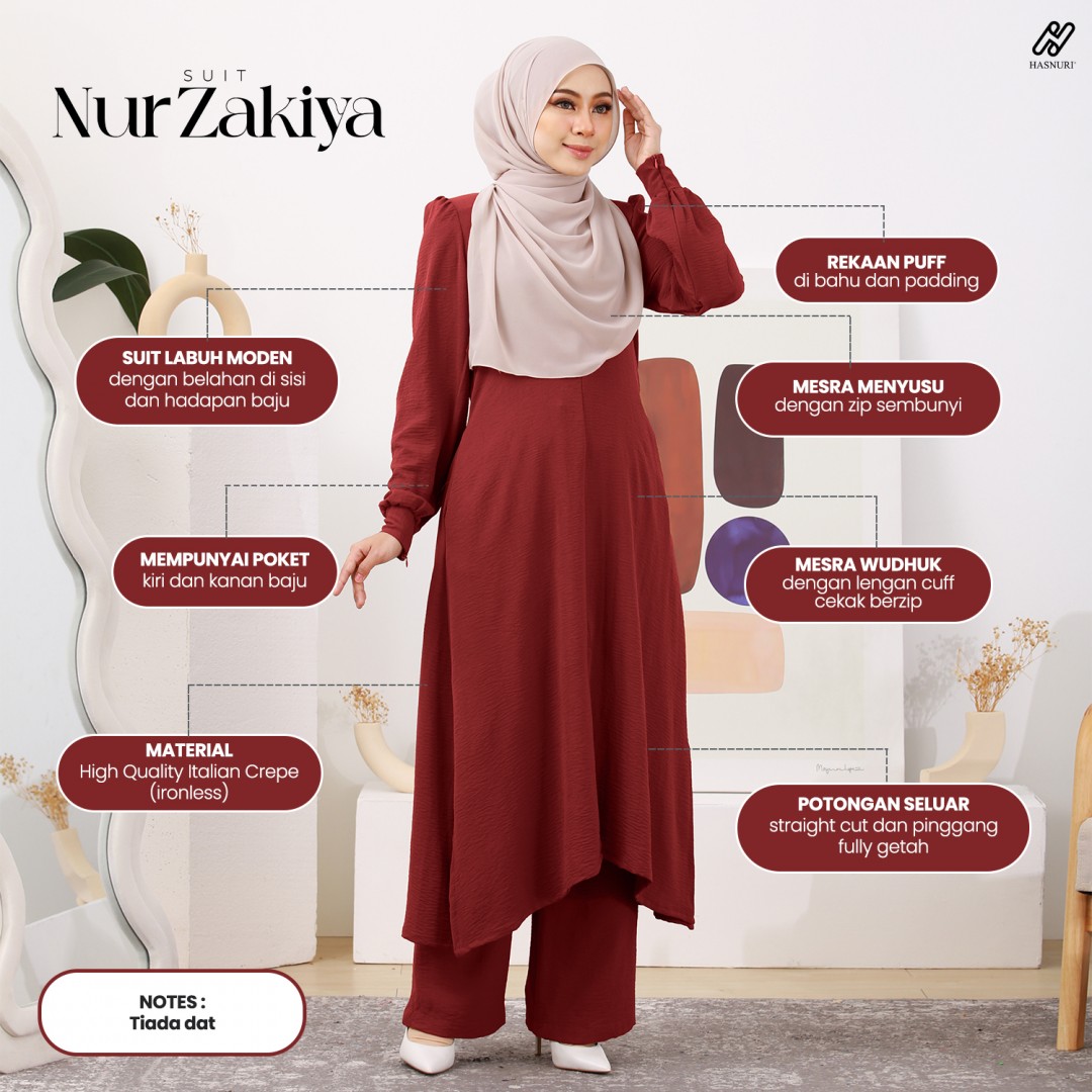 Suit Nur Zakiya - Lilac Purple