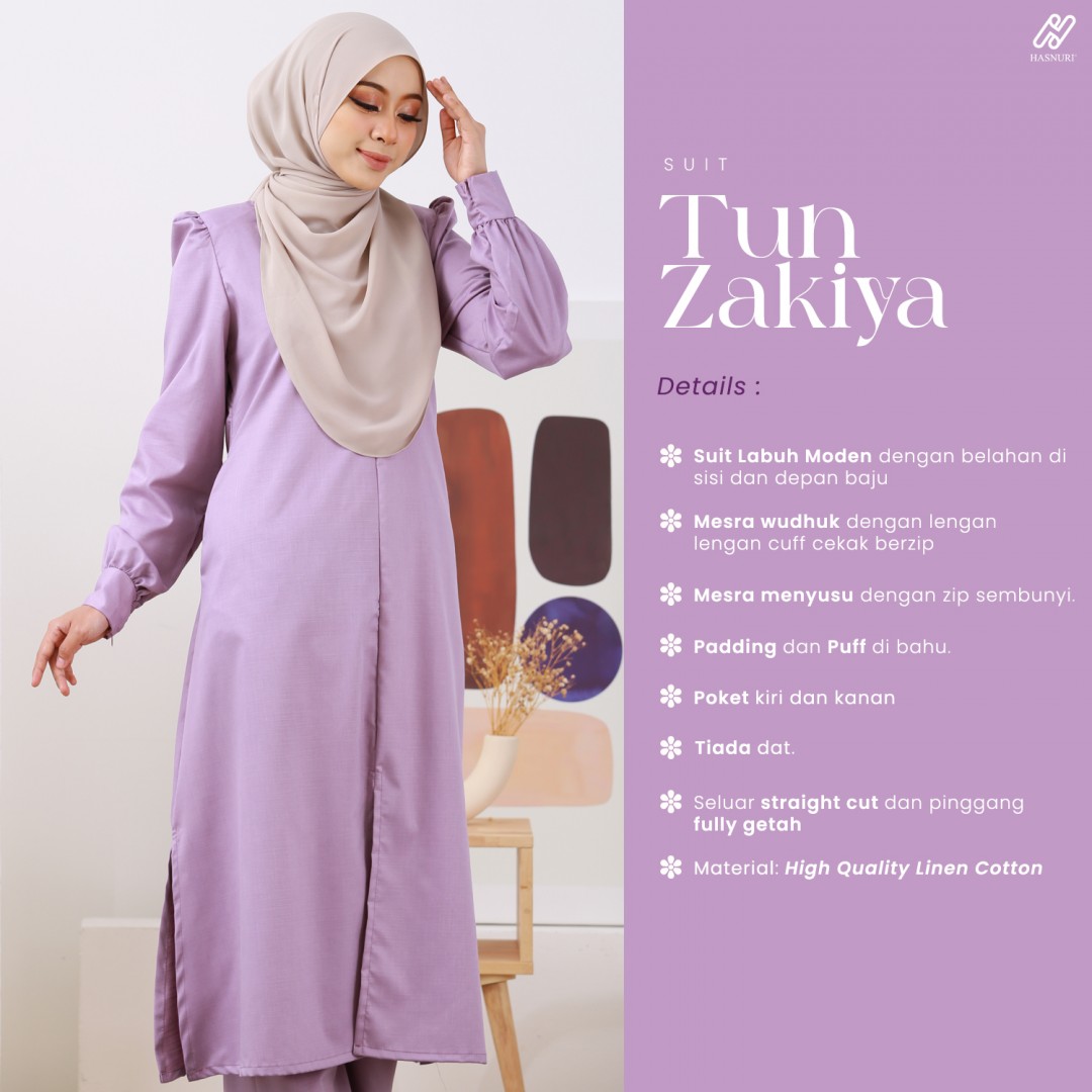 Suit Tun Zakiya - Salmon