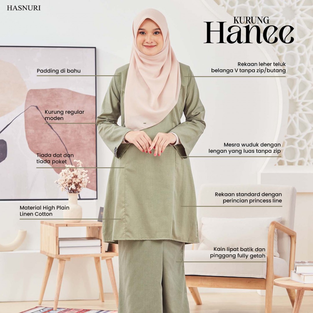 Kurung Hanee - Off White