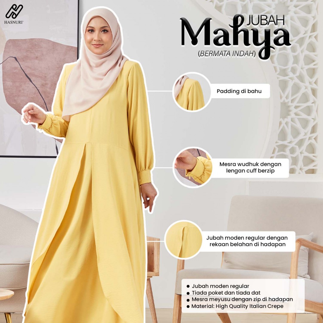 Jubah Mahya - Dark Purple