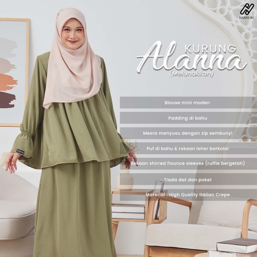 Kurung Alanna - Black