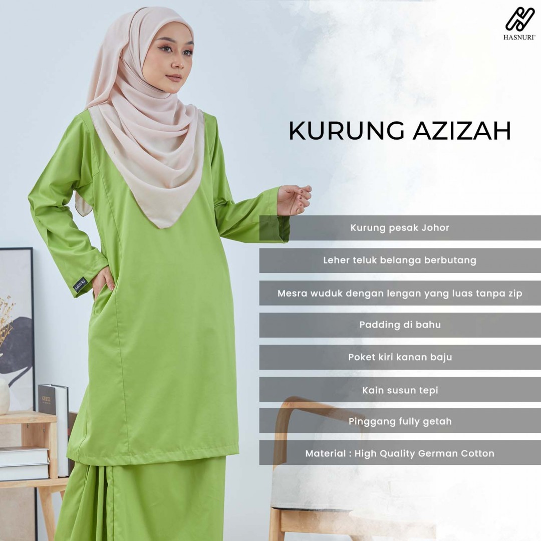 Kurung Azizah - Baby Blue