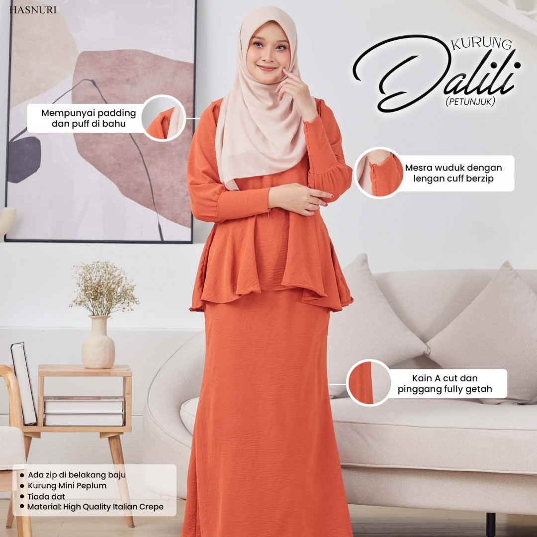 Kurung Dalili - Royal Blue